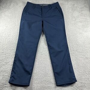 Under Armour Cold Gear Chino Pants mens 34x30 Navy Blue Anti Slip Waistband Grip
